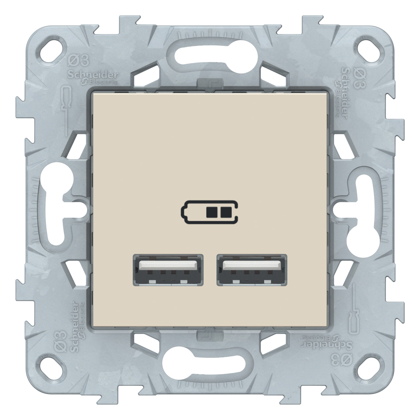 Розетка USB Schneider Electric UNICA NEW NU541844 10349₽