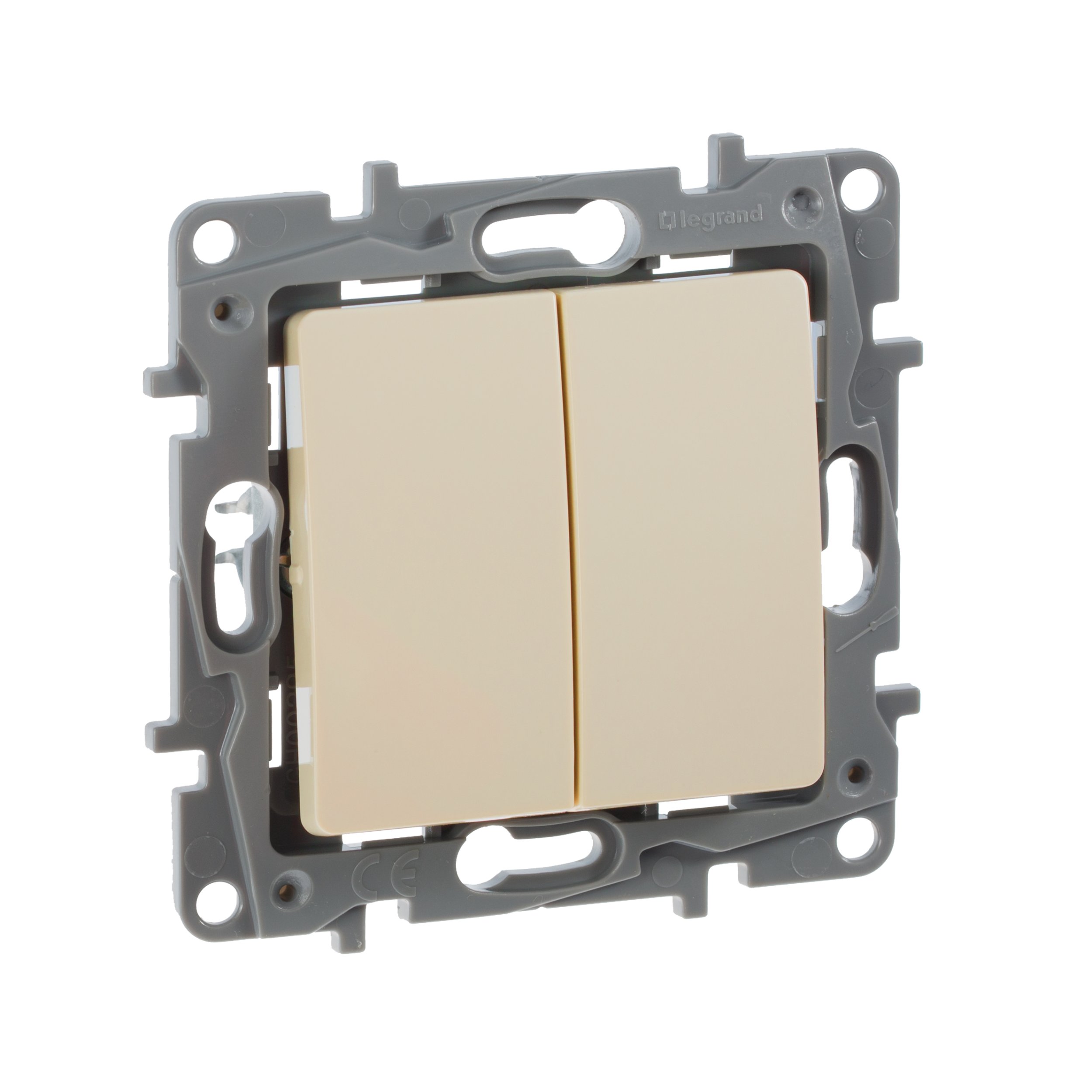 Выключатель двухклавишный Legrand ETIKA 672302 302₽