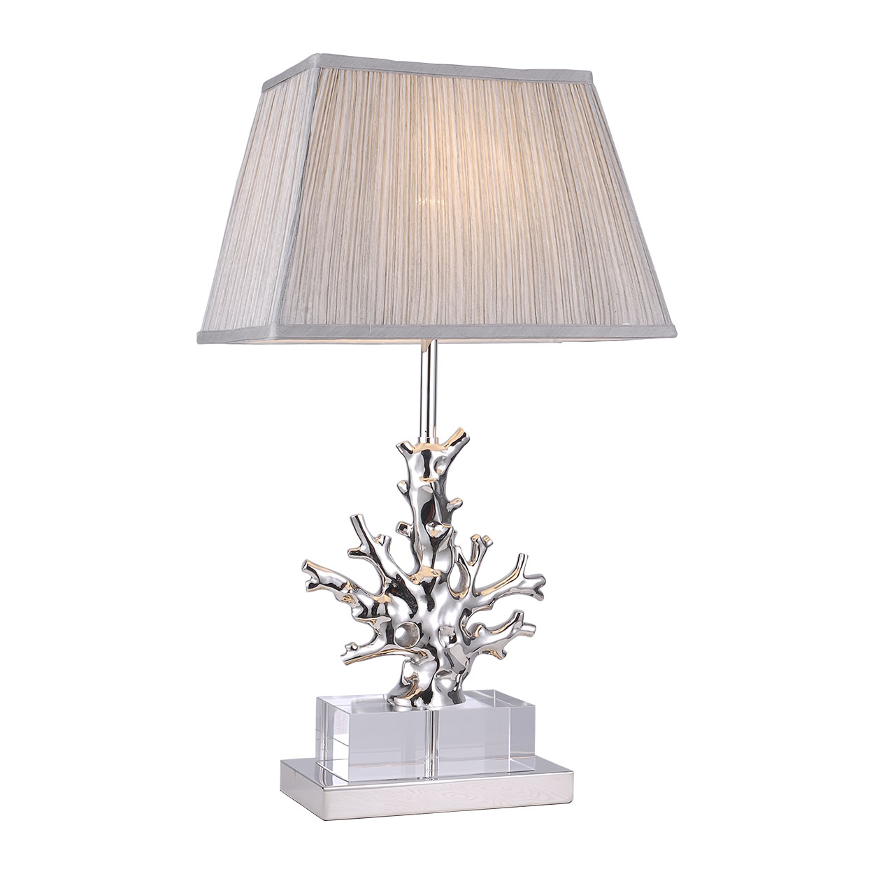 Декоративная настольная лампа Delight Collection TABLE LAMP BT-1004 nickel