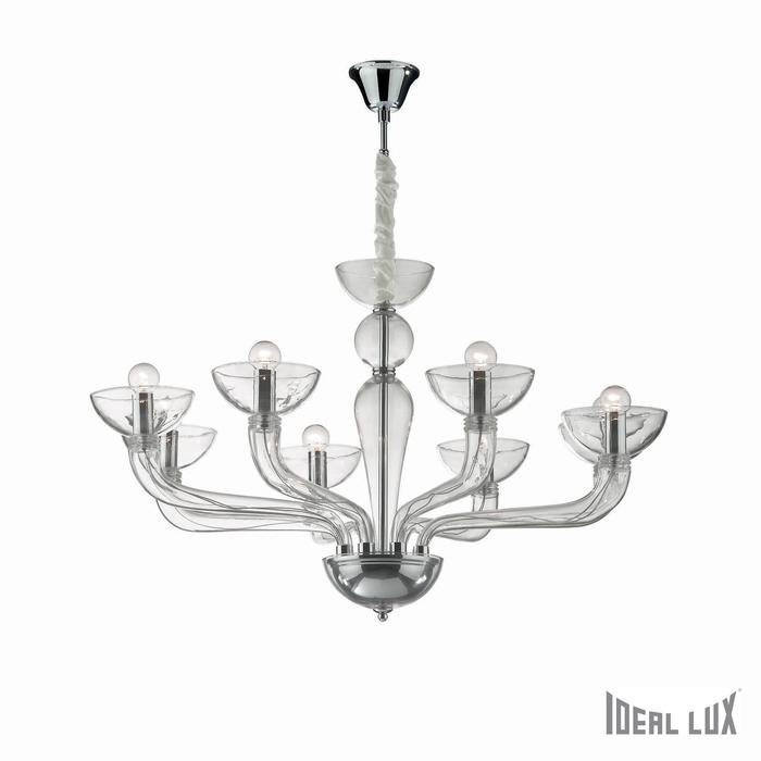 Подвесная люстра Ideal Lux CASANOVA CASANOVA SP8 TRASPARENTE