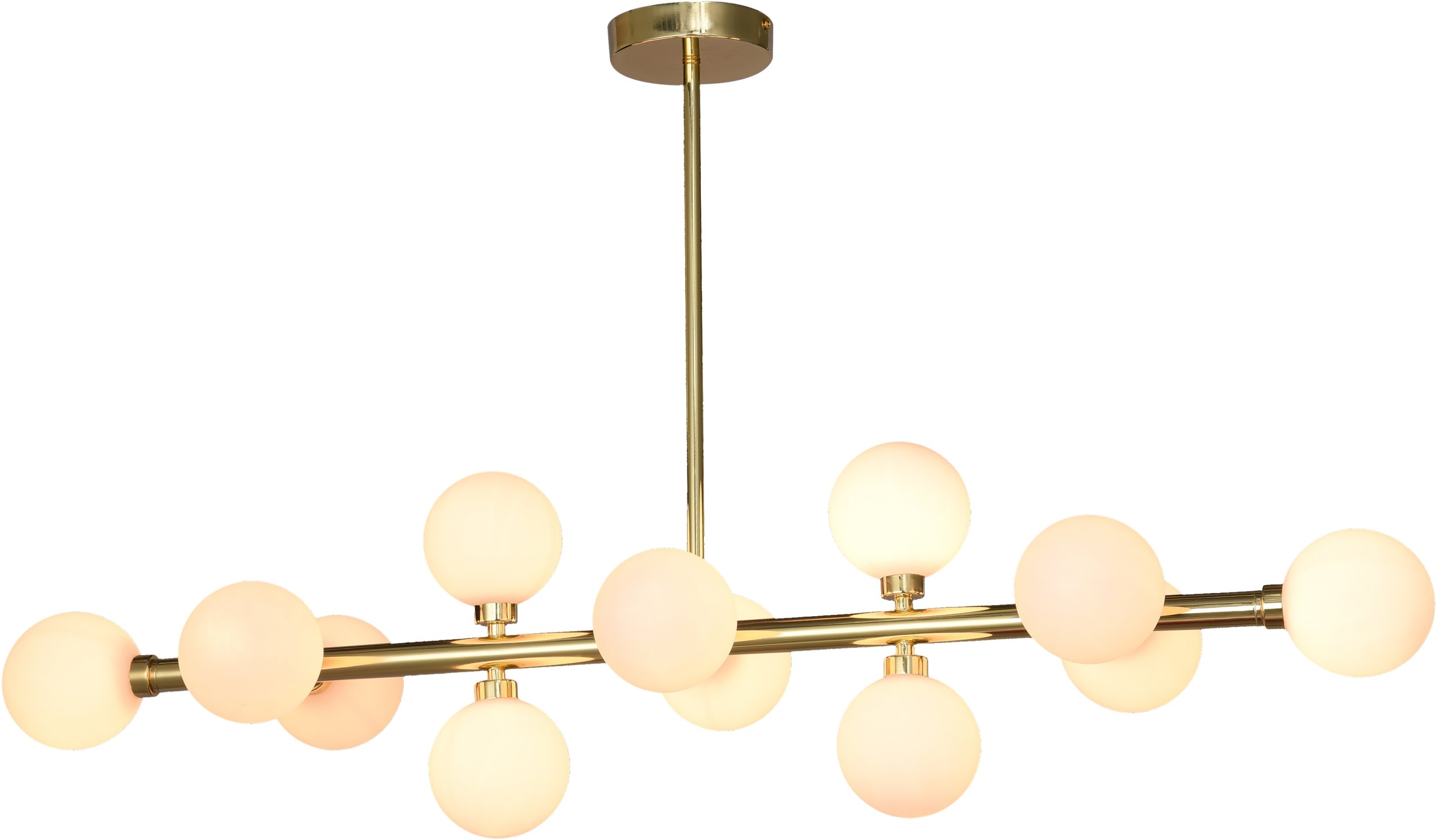 Люстра на штанге iLamp GOLDEN 712P12 GL-WH 17395₽