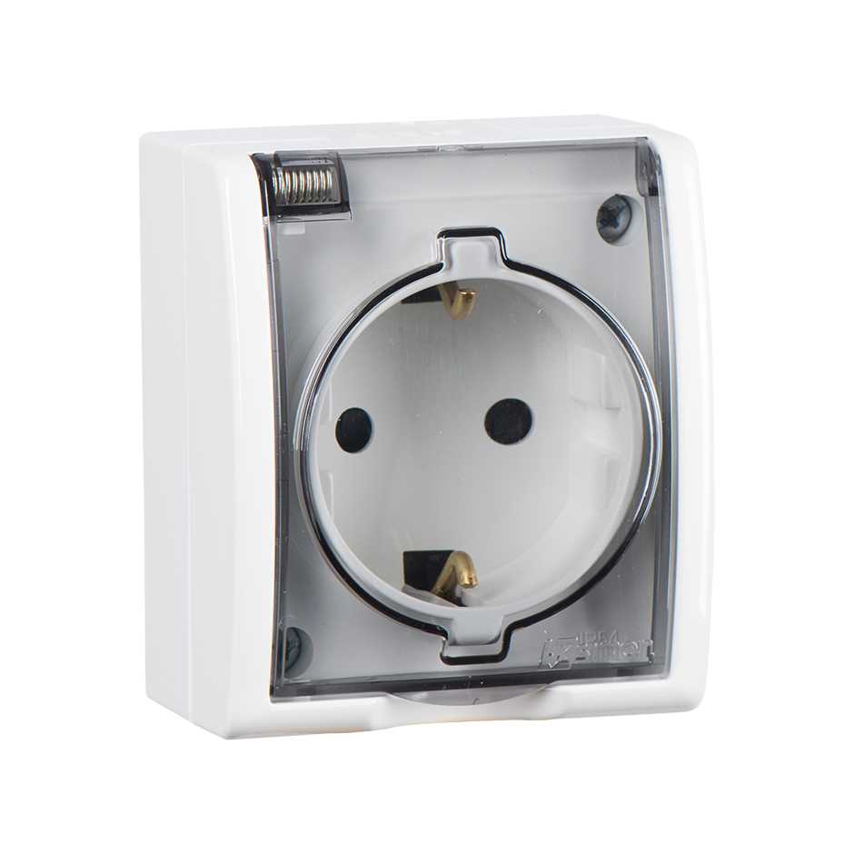 Розетка сз с крышкой IP54 Simon SIMON 15 AQUA 1594445-030 804₽