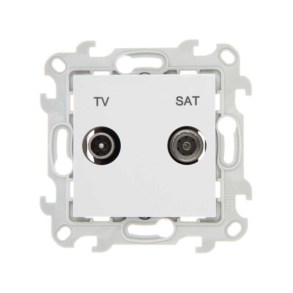 Розетка TV-SAT проходная Simon SIMON 24 HARMONIE 2410485-030 3192₽