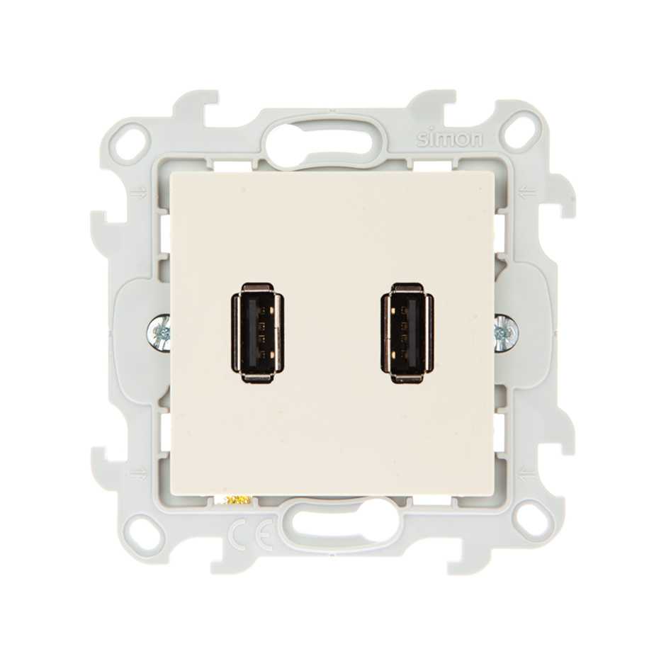 Розетка USB Simon SIMON 24 HARMONIE 2411090-031 6300₽