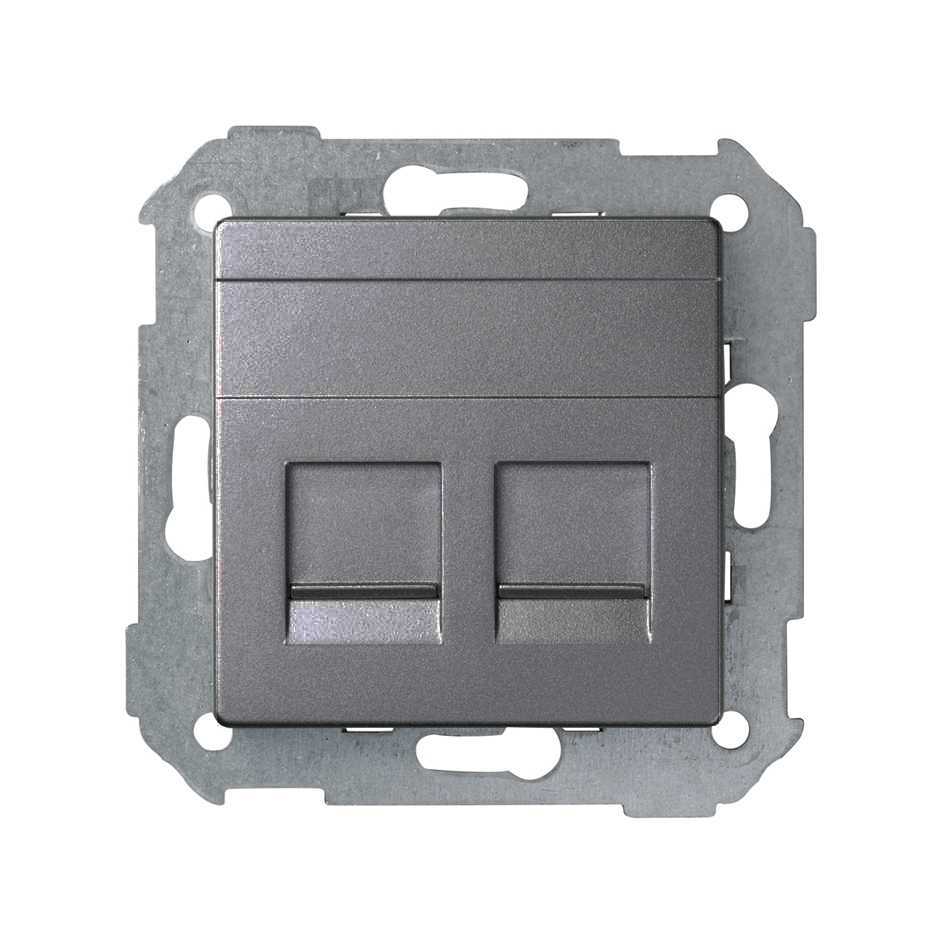 Розетка интернет RJ-45 со шторками Simon 82 CONCEPT 8200006-096 2244₽