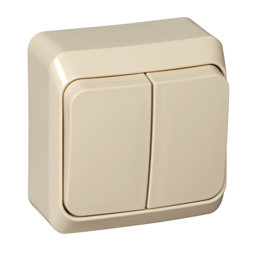Выключатель двухклавишный Systeme Electric ETUDE BA10-002K 245₽