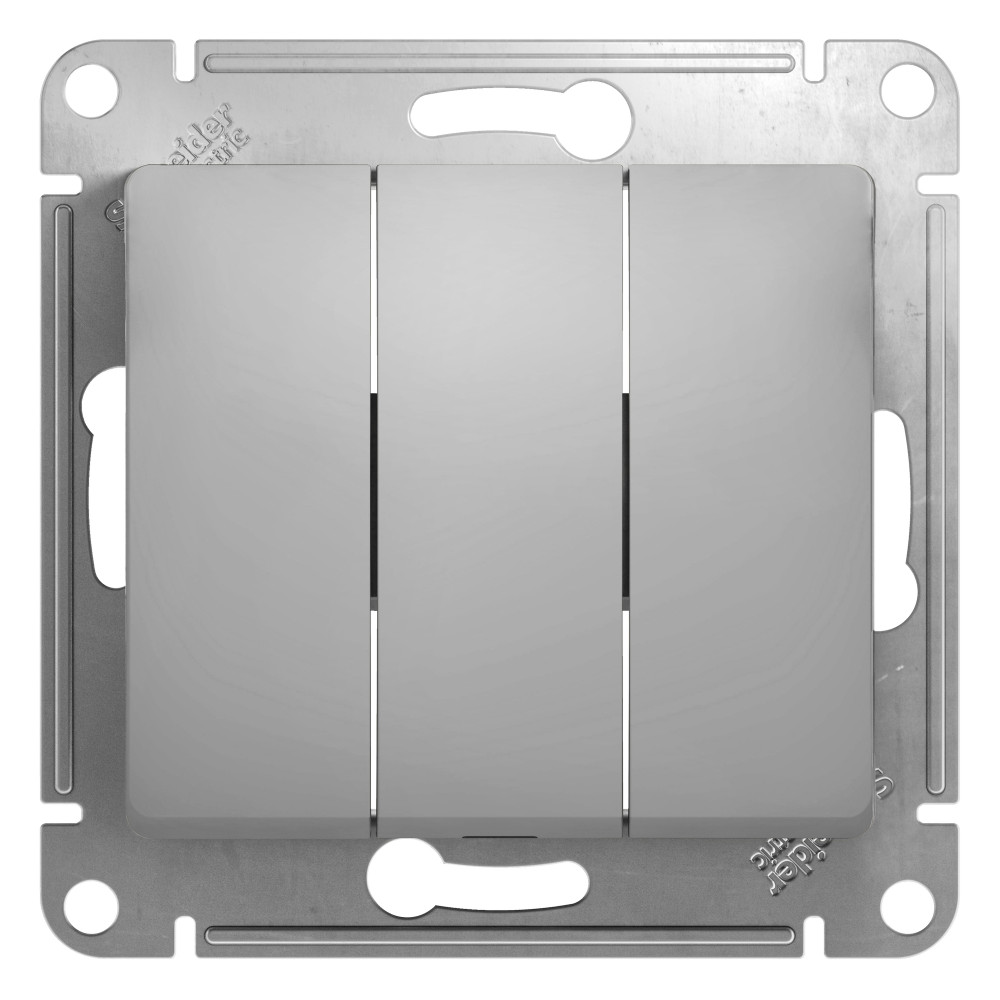Выключатель трехклавишный Systeme Electric GLOSSA GSL000331 567₽
