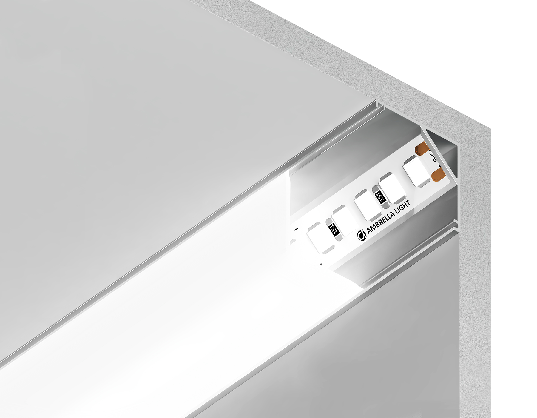 Профиль для лент Ambrella light ALUM PROFILE GP2150AL