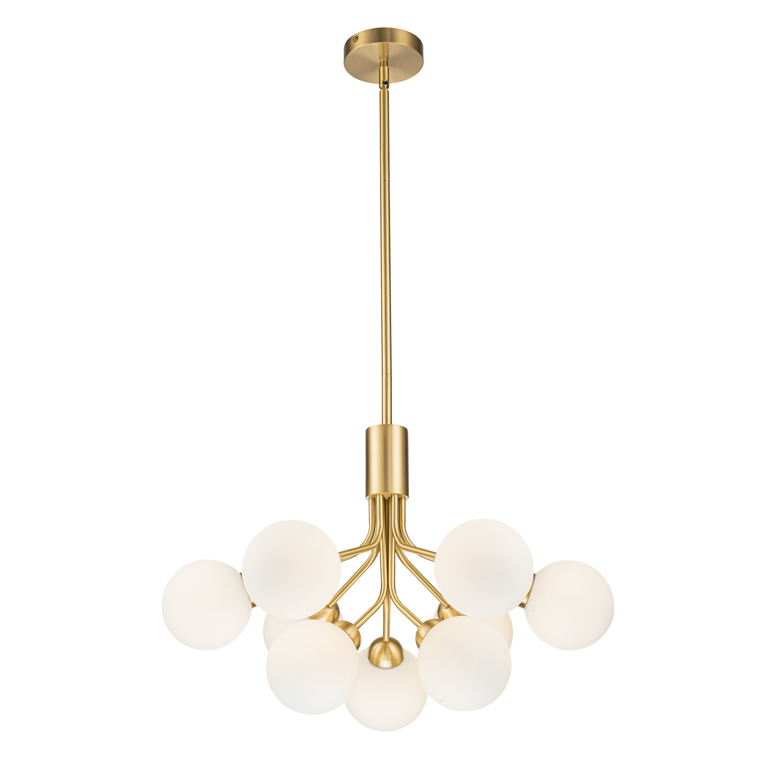 Люстра на штанге Belfast BRYSON L-8130-6+3 BR GL