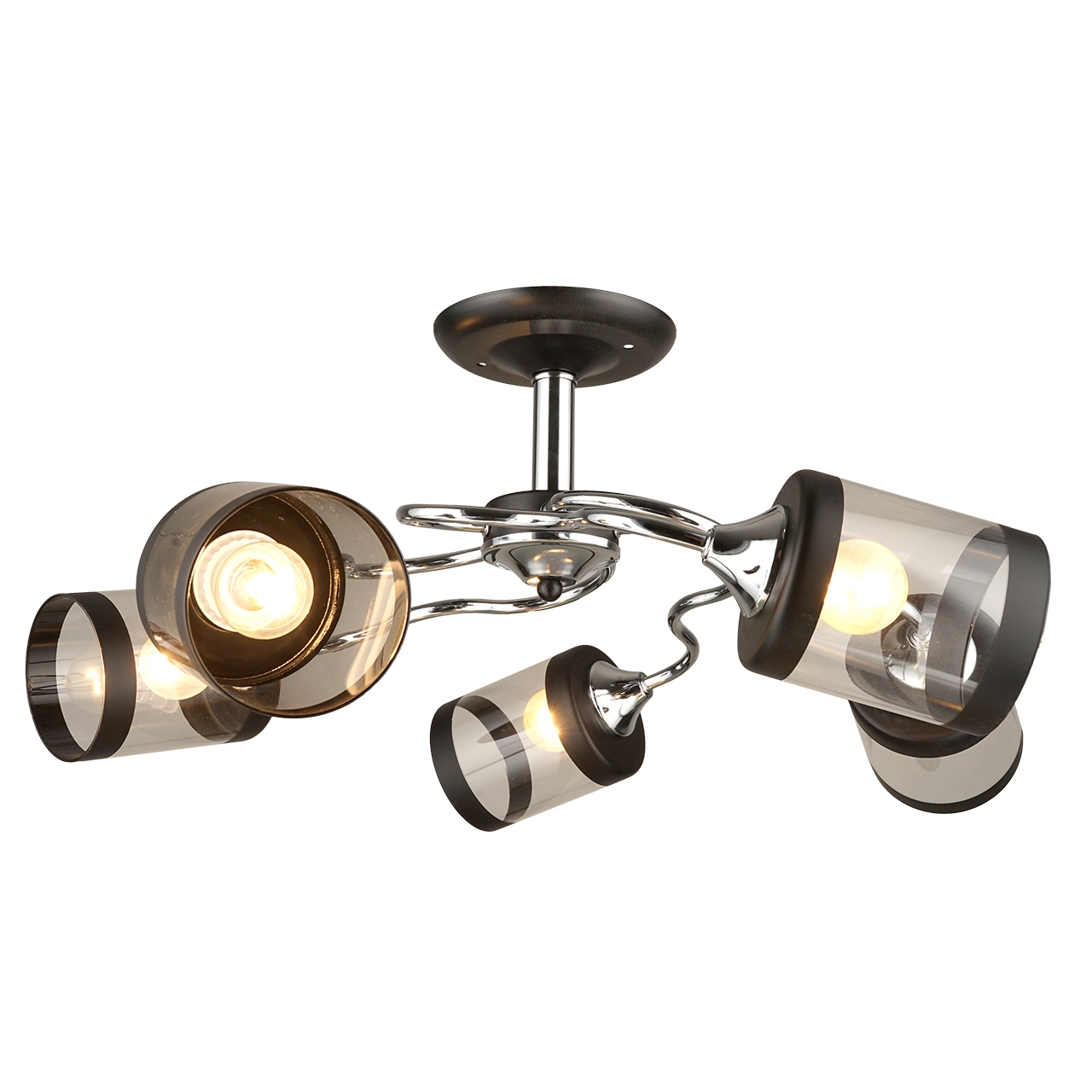 Потолочная люстра Imex MD.3470-5-S CH+BK