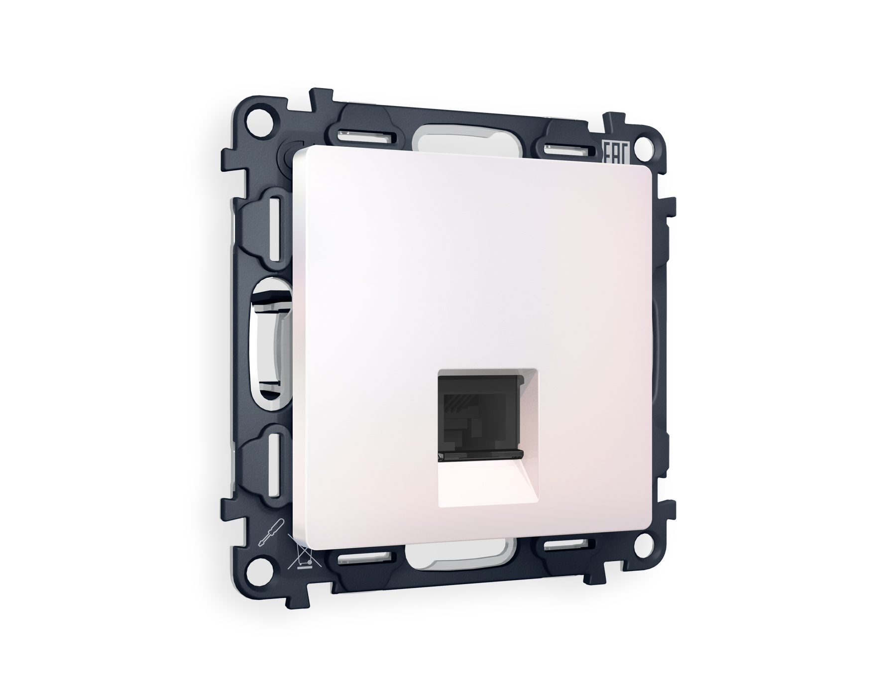 Розетка RJ-45 с шторкой Ambrella Volt ALFA MA212010 1250₽