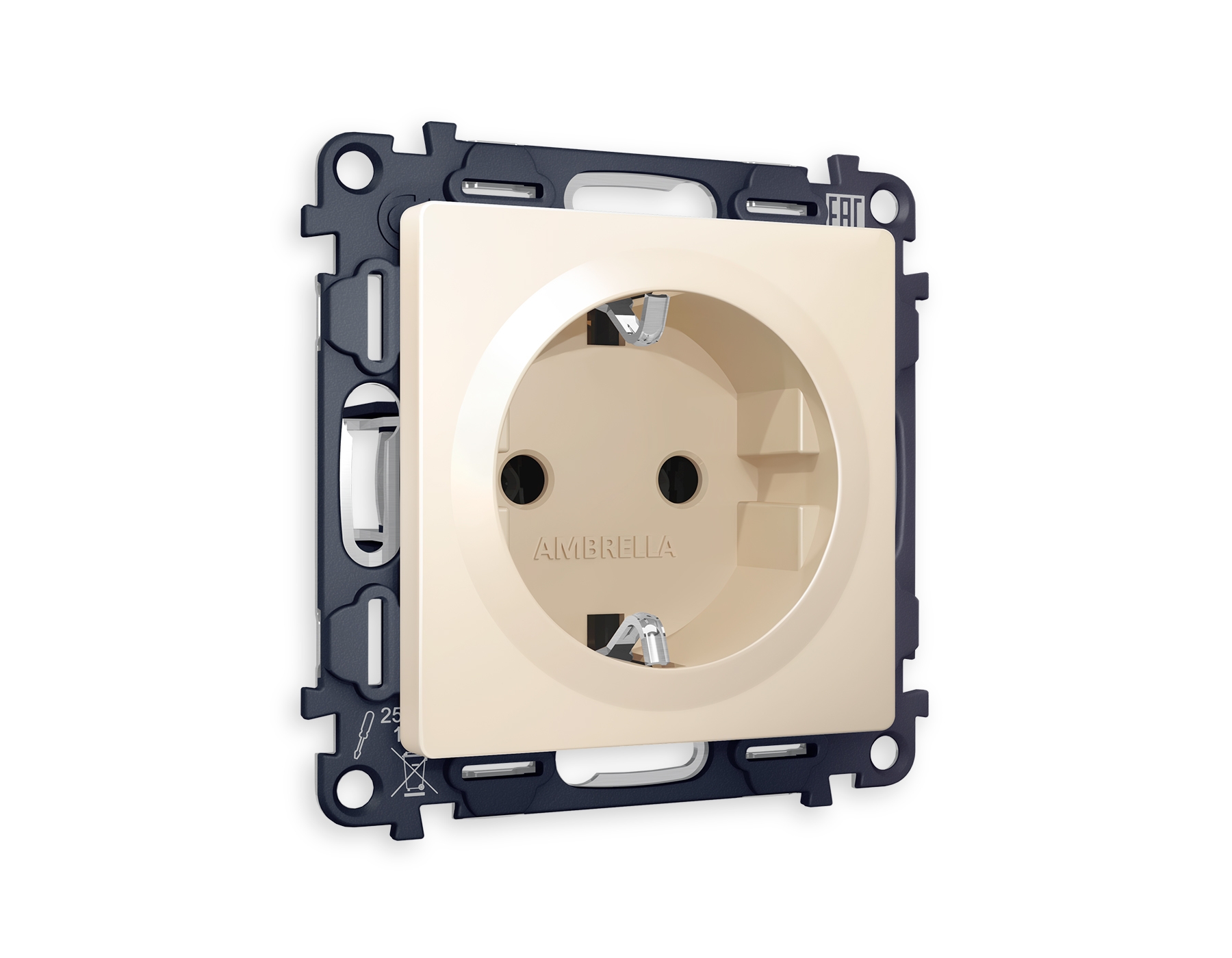 Розетка сз с шторками Ambrella Volt ALFA MA327010 485₽