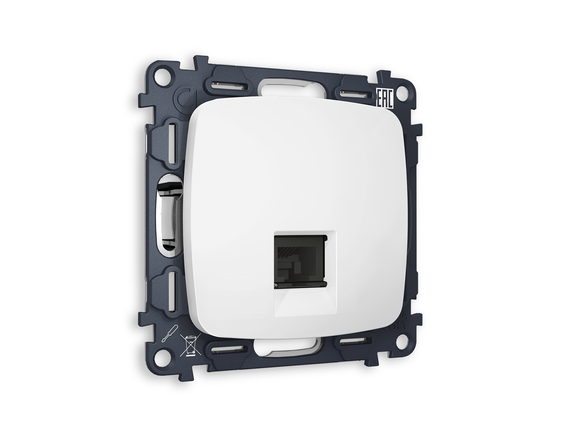 Розетка RJ-45 с шторкой Ambrella Volt OMEGA MO132010 1250₽
