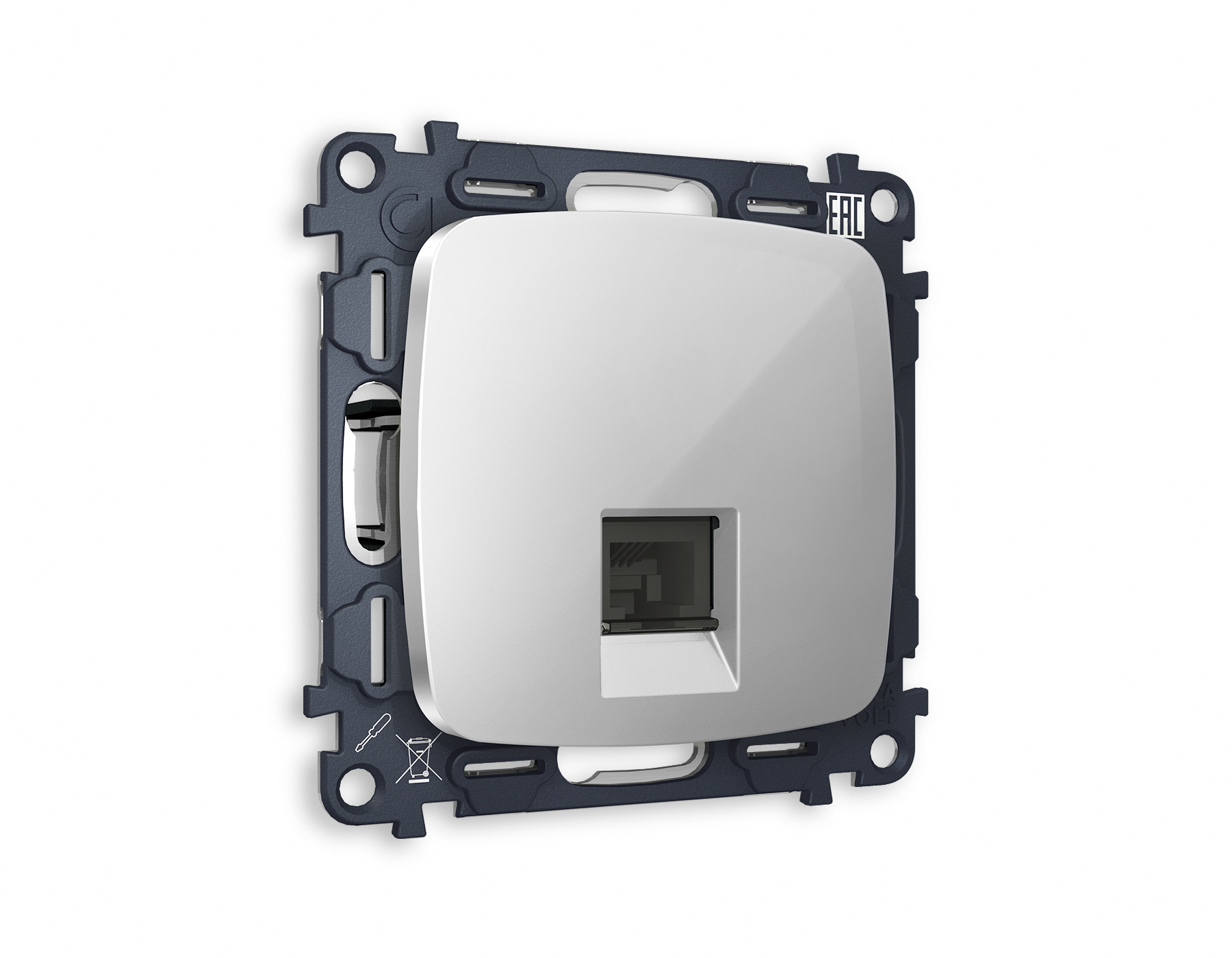 Розетка RJ-11 с шторкой Ambrella Volt OMEGA MO412030 690₽