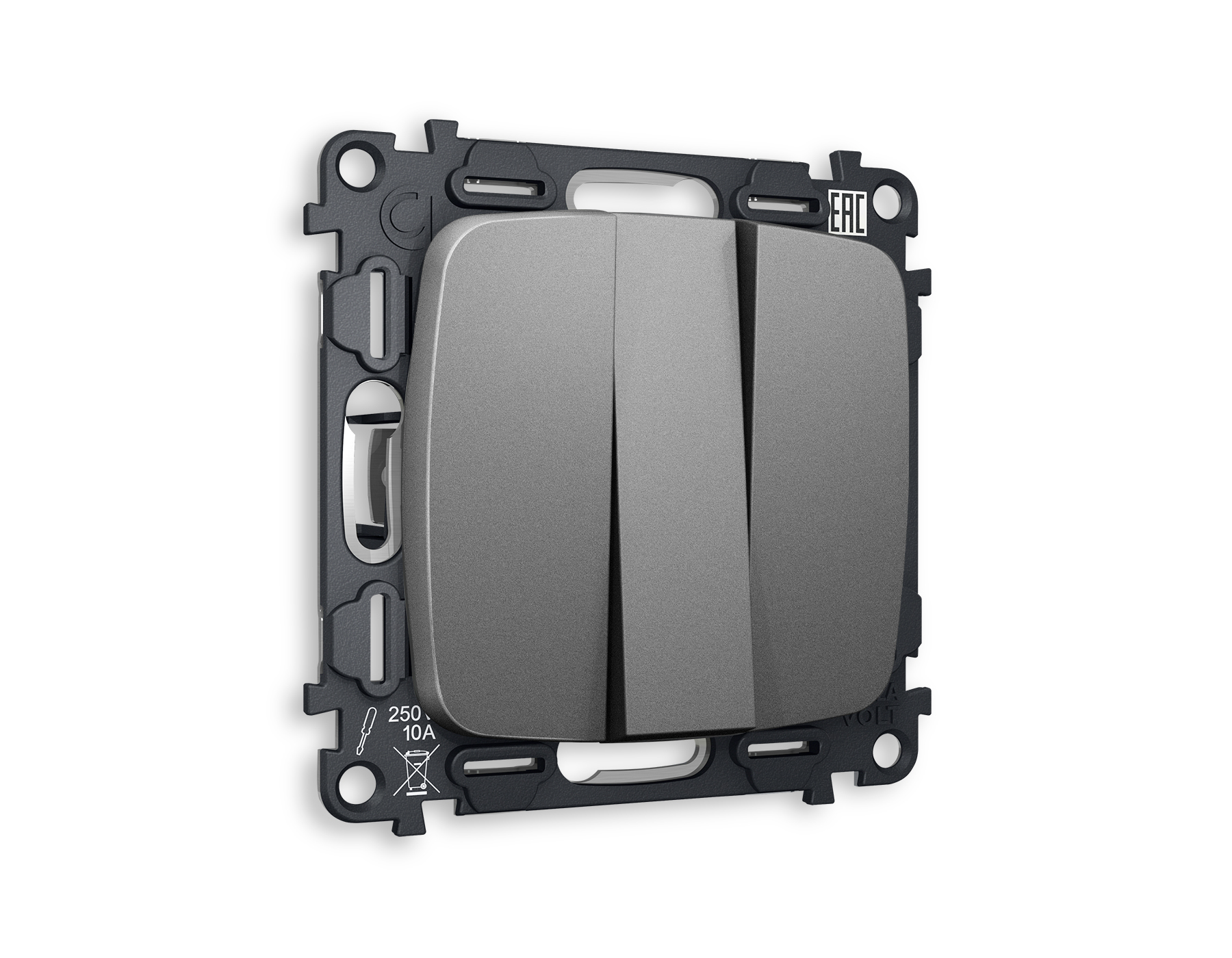 Выключатель трехклавишный Ambrella Volt OMEGA MO655010 1130₽