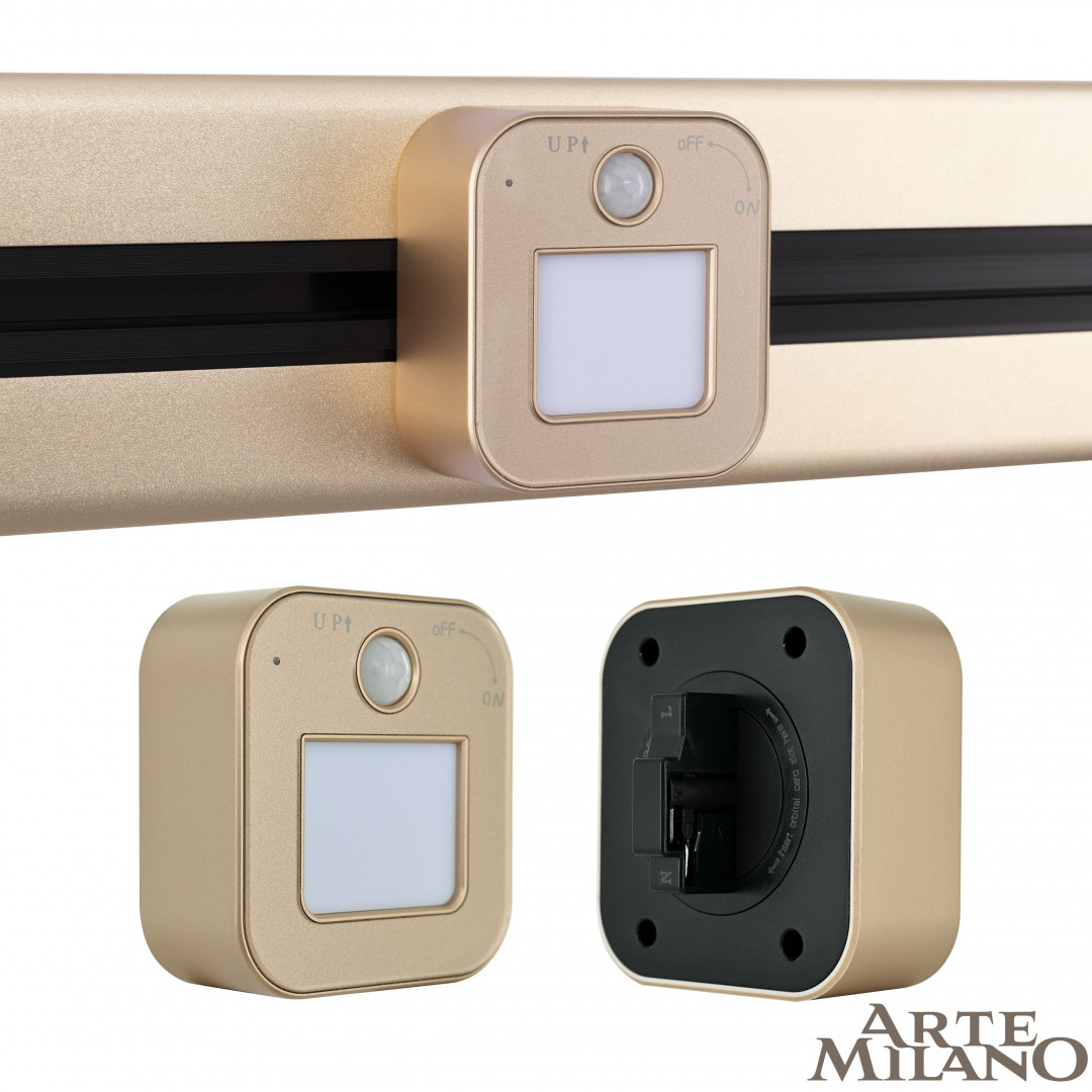 Датчик движения Arte Milano AM-TRACK-SOCKETS 380022TLS/LWS Gold