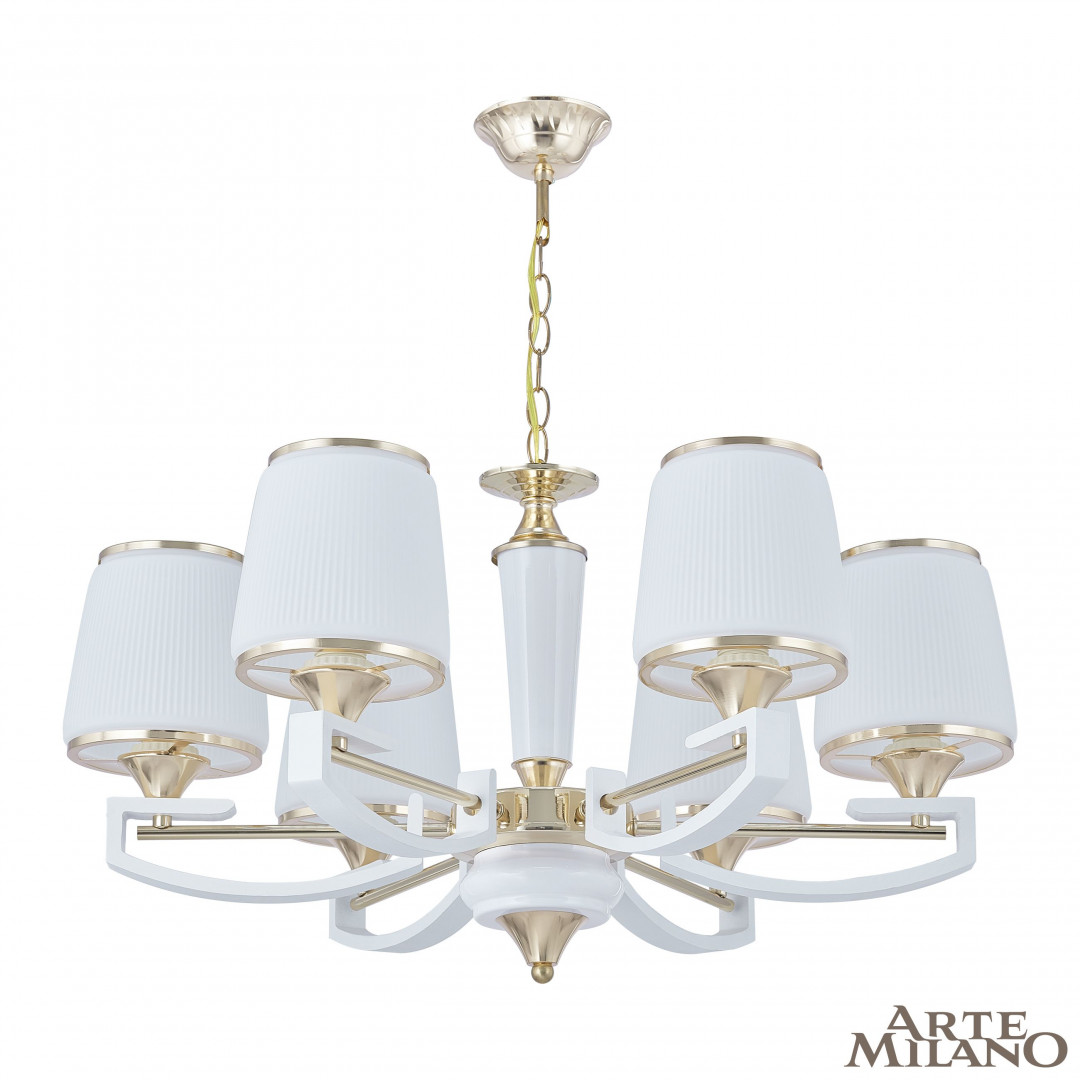 Подвесная люстра Arte Milano FLORENTIA-2457 302457/6 Wh/Gd