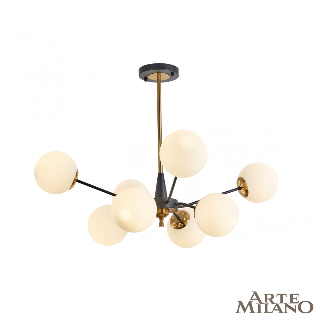 Люстра на штанге Arte Milano NEAPOLIS-79808 279808/8 BK/GD
