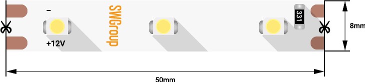 Светодиодная лента 12V Зеленый 4,8w/m SWG 00-00009468