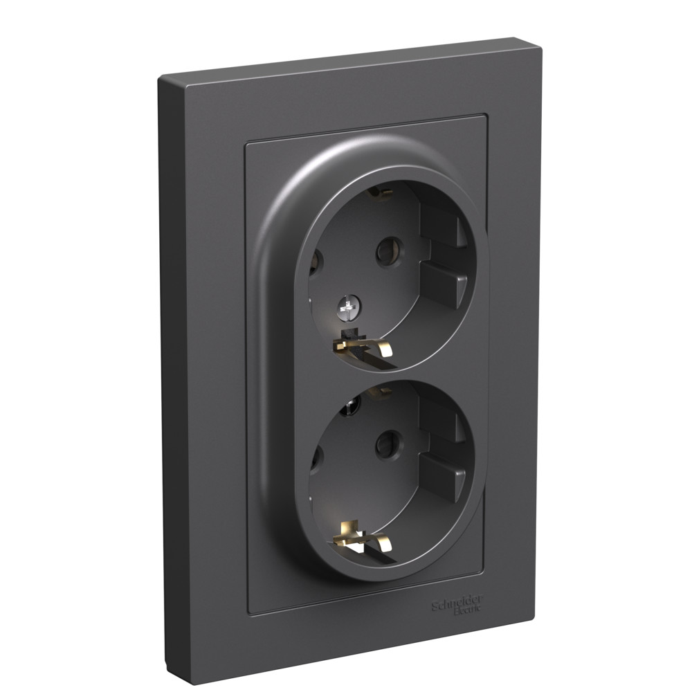 Розетка сз со шторками Systeme Electric ATLASDESIGN ATN001426 636₽