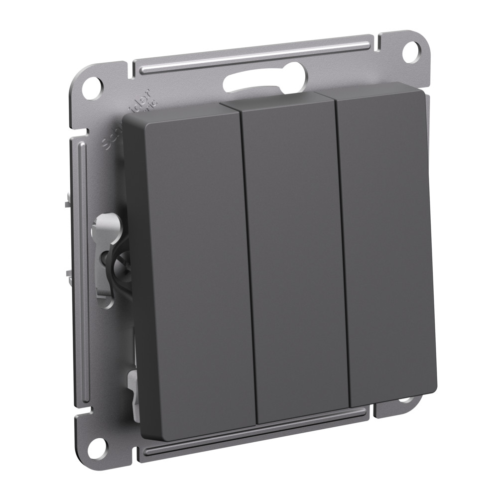 Выключатель трехклавишный Systeme Electric ATLASDESIGN ATN001431 617₽