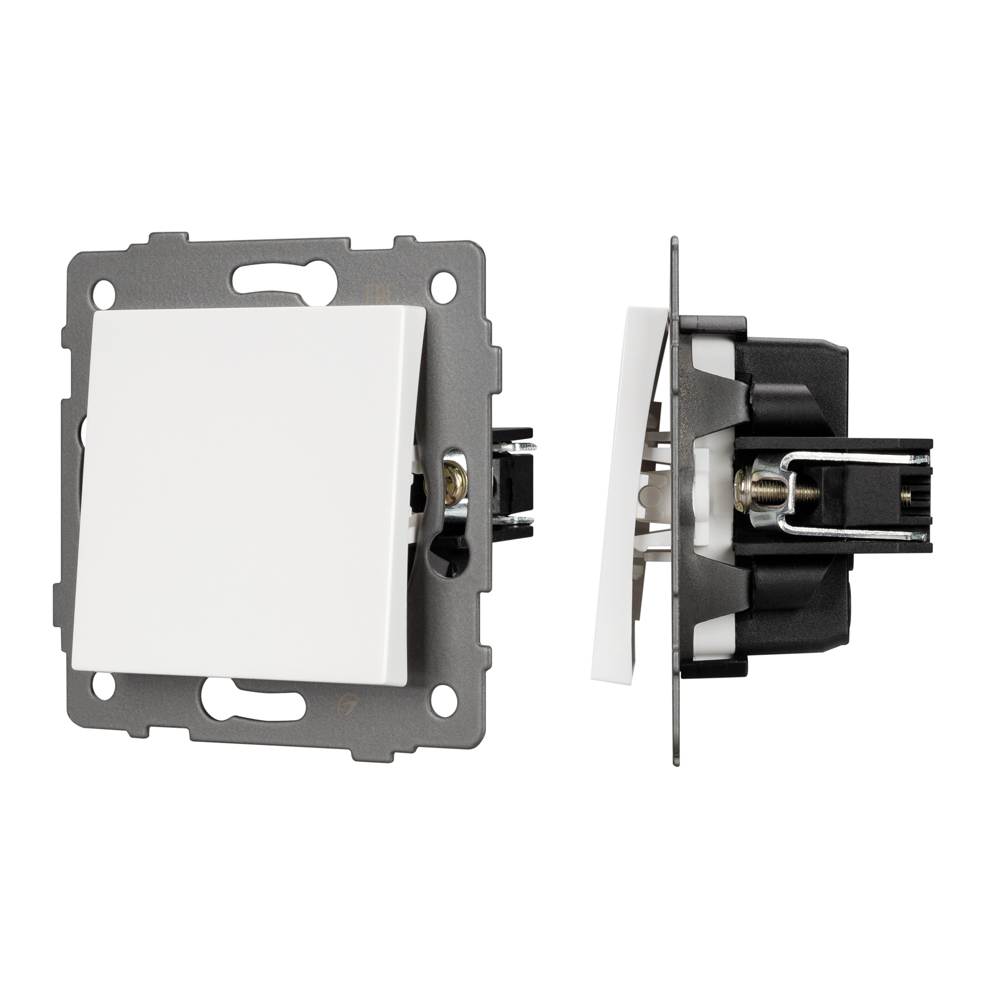 Выключатель одноклавишный SWT-MK01-PL-WH-V Arlight 049867 514₽